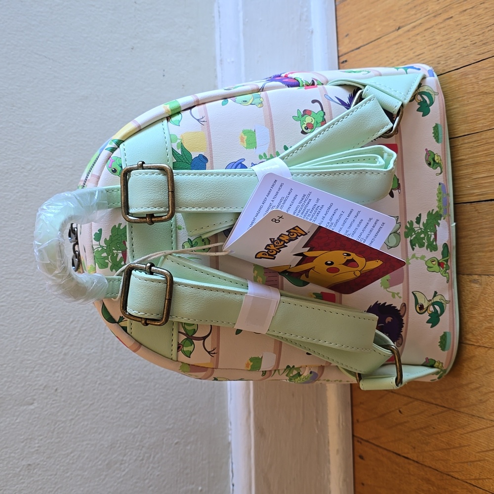 NWT, Loungefly Pokémon Plants Mini Backpack GameStop Exclusive - Picture 4 of 16